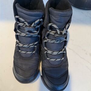 Sorel Kids Black and White Boots